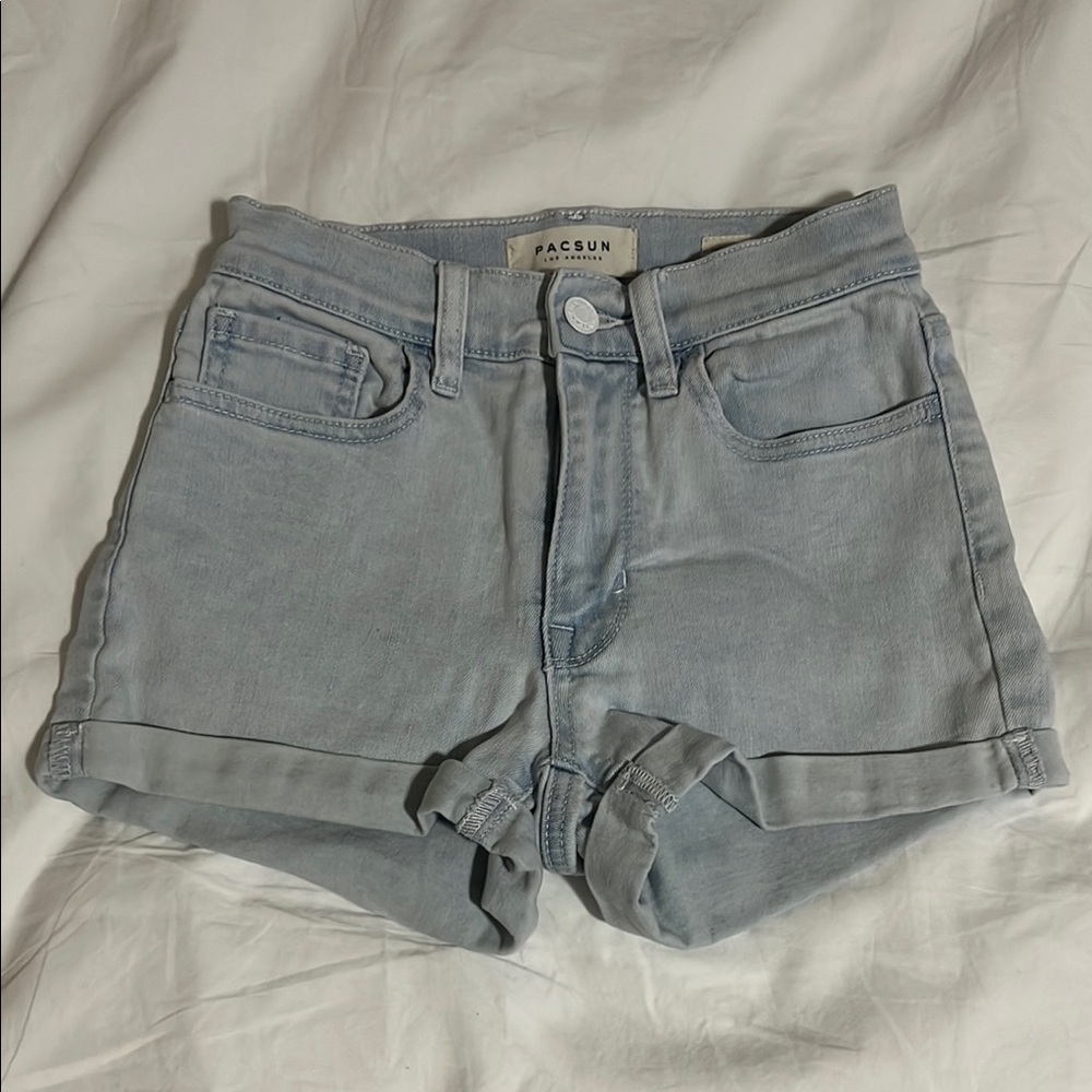 PacSun Women's Light Blue Denim Shorts